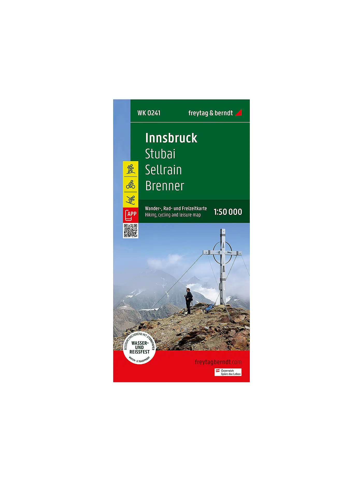 FREYTAG & BERNDT | Wanderkarte WK 0241 Innsbruck, 1:50.000 | 